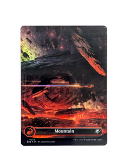 Mountain L 0265 Borderless Full Art FOIL MTG Edge Of Eternities EOE EN NM/M - Image 1