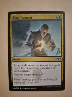 Final Payment 171/259 MTG NM Ravnica Allegiance (C) - Image 1