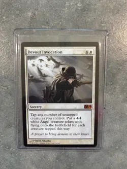 Devout Invocation MTG, Core Set 2014 (M14), NM, Mythic Rare Sorcery, NM - Image 1