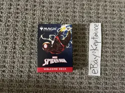 MTG Magic The Gathering Marvel Spiderman Green Welcome Deck Miles Hasbro SDCC - Image 1