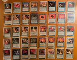 Magic The Gathering Lot of 46 Blue cards Revised 4th 5th Edition VG MtG WOTC - Image 1