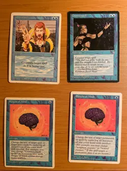 Magic The Gathering Lot of 46 Blue cards Revised 4th 5th Edition VG MtG WOTC - Image 4