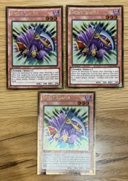 3x LOT Yugioh Spirit Reaper PGLD-EN083 Gold Rare 2 NM 1 LP Collectible Cards - Image 1