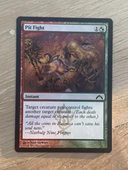 MTG Magic The Gathering Card Pit Fight Instant Green Red Gatecrash 2013 - Image 1