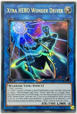 LEHD-ENA37 Xtra HERO Wonder Driver - Ultra Rare 1st Edition Near Mint YuGiOh - Image 1