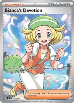 Pokemon Temporal Forces Sv05: Bianca's Devotion (Full Art Trainer Holo) #197/162 - Image 1