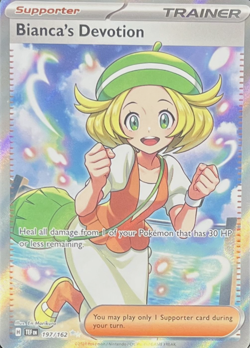 Pokemon Temporal Forces Sv05: Bianca's Devotion (Full Art Trainer Holo) #197/162 - Image 2