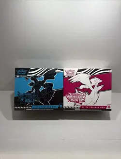 SEALED Pokemon Black Bolt and White Flare Elite Trainer Box ETB Set of 2 - Image 1