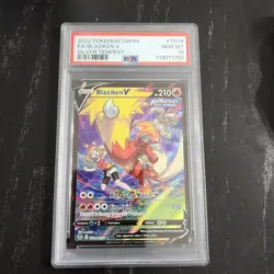 2022 Pokemon Silver Tempest Blaziken TG14 F/A Trainer Gallery PSA 10 - Image 1
