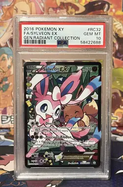 PSA 10 Pokemon Sylveon EX Generations Radiant Coll. Full Art RC32/RC32 GEM MINT - Image 1