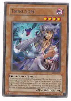 YUGIOH TSUKUYOMI DCR-075 RARE UNLIMITED ED NM 1996 - Image 1