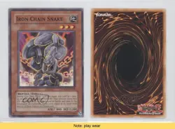 Iron Chain Snake Unlimited YuGiOh Crossroads of Chaos #CSOC-EN018 2008 READ 0b5 - Image 3