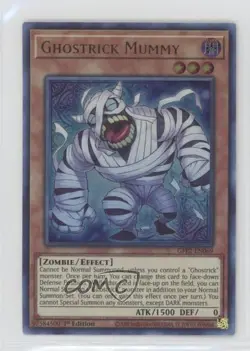Ghostrick Mummy Ultra Rare 1st Ed. YuGiOh Ghosts From The Past: 2nd Haunting a3q - Image 1