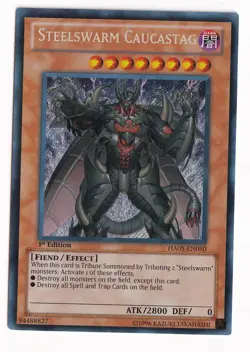1X NM Steelswarm Caucastag - HA05-EN050 - Secret Rare 1st Edition yugioh - Image 1