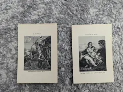 LEONARDO DA VINCI: Rare NATIONAL STARCH Card Vintage Lot Of 2 - Image 1