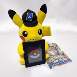 Pokemon TCG Card Display Stand Plush "PIKACHU" - Pokemon Center Japan Exclusive - Image 2