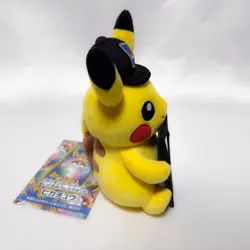 Pokemon TCG Card Display Stand Plush "PIKACHU" - Pokemon Center Japan Exclusive - Image 4