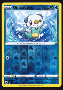 Oshawott 041/189 Reverse Holo Astral Radiance Pokemon TCG Card NM - Image 1
