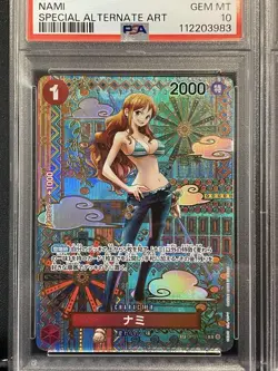 PSA 10 Nami SP Leader Parallel SEQ Set 2024 ONE PIECE Card Japanese - Image 2