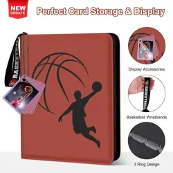 Basketball Card Binder 440 Pocket Sports Card Binder with Card Display Design... - Image 2