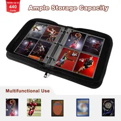 Basketball Card Binder 440 Pocket Sports Card Binder with Card Display Design... - Image 4