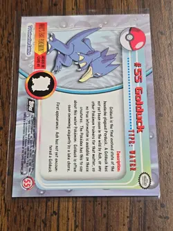 1999 Topps TV Series #55 Golduck Flames Card Pokemon TCG Foil Black Label - Image 4