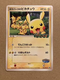 Pokemon TCG PokePark's Pikachu PROMO 043/PCG-P PCG-P Promo Card LP - Image 1