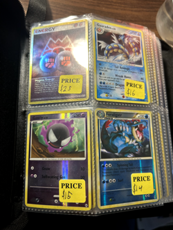 pokemon cards binder collection rare card lot modern/older mainly holographic - Image 1