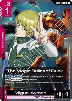 4x The Magic Bullet of Dusk - ST04-014 NM - Gundam TCG Card Game - Image 1