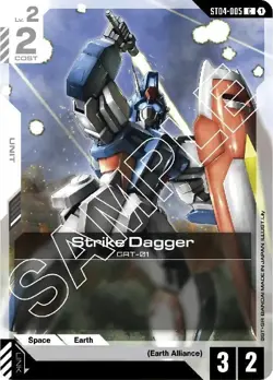 4x Strike Dagger - ST04-005 NM - Gundam TCG Card Game - Image 1