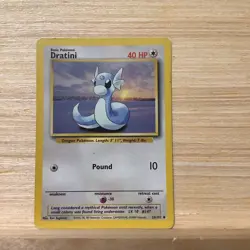 Dratini Base Set 26/102 Uncommon Pokemon Card Unlimited LP - Image 1