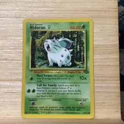 NIDORAN Pokemon Card - WOTC - 1st Edition - Jungle - 57/64 - Image 1