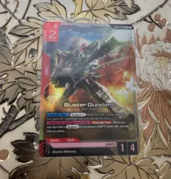 Gundam Card Game Singles Buster Gundam GD01-046 LR New Type Rising - Image 1