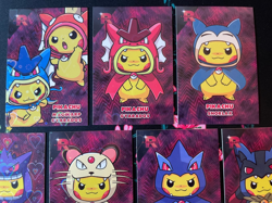 Hearts Holo❤x11 Pikachu Poncho Pokemon Cards Lot Team Rocket Card Database Peru - Image 4