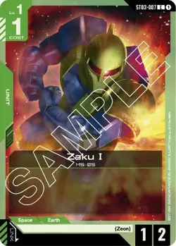 4x Zaku I - ST03-007 NM - Gundam TCG Card Game - Image 1