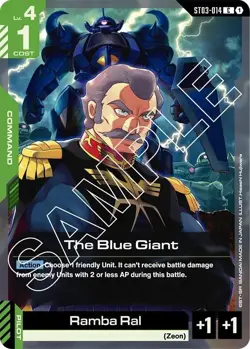 4x The Blue Giant - ST03-014 NM - Gundam TCG Card Game - Image 1
