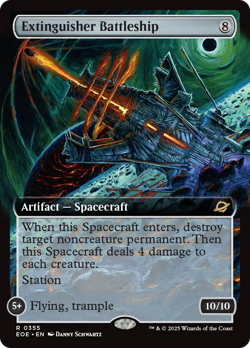 Extinguisher Battleship (Extended Art) [Edge of Eternities] Magic MTG - Image 1