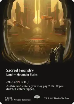 Sacred Foundry (Borderless) - 0282 - Edge of Eternities - MTG - NM - Image 1