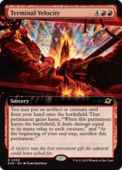 Terminal Velocity (Extended Art) [Edge of Eternities] Magic MTG - Image 1