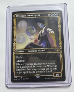 Obscura Interceptor #324 Streets of New Capenna Rare Showcase MTG NM/M - Image 1