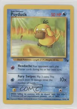 Psyduck Pokemon Fossil #53 1999 1bu3 - Image 1