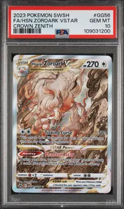 PSA 10 - Pokemon TCG Crown Zenith - Hisuian Zoroark V Star - GG56/GG70 Full Art - Image 1