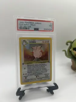 1999 Pokemon Jungle 1st Edition Holo Clefable 1/64 PSA 7 NM - Image 1