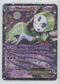 Meloetta EX Pokemon Black & White Legendary Treasures Radiant Collection k0m - Image 1