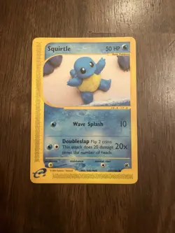 Squirtle 131/165 Expedition Base Set Regular Finish NM Pokemon Tcg W/ Toploader - Image 1