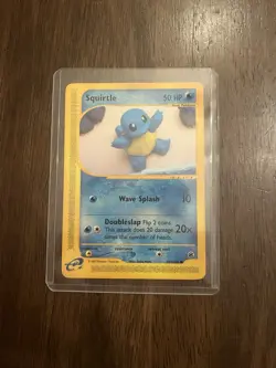 Squirtle 131/165 Expedition Base Set Regular Finish NM Pokemon Tcg W/ Toploader - Image 3