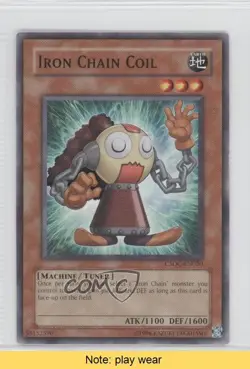 Iron Chain Coil Unlimited YuGiOh Crossroads of Chaos #CSOC-EN020 2008 READ 0b5 - Image 1