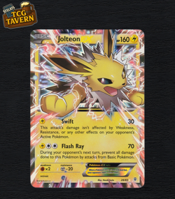 Pokemon TCG Card Jolteon EX 28/83 Generations Ultra Rare Holo EU 2016 - Image 1