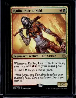 Radha, Heir to Keld Mind vs. Might Red Green Rare MAGIC MTG CARD - Image 1