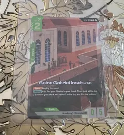 Gundam Card Game Saint Gabriel Institute Alternate Art ST02-015 C+ - Image 1